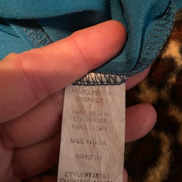 Turquoise With Sequence straps women’s top - Picture 10 of 10